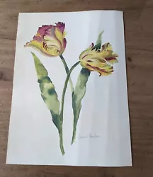 Buy Original Water Colour Annabel Fairfax Tulips • 49.99£