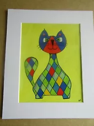 Buy  Diamond Cat   Original Painting, Ink & Acrylic • 12.75£