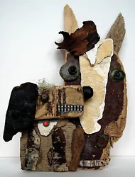 Buy Art Sculpture 'Horse & Hound' -quirky, Recycled. Mixed Media. Outsider/folk Art • 25£