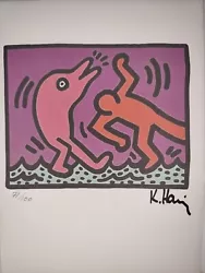 Buy Authentic Keith Haring Painting Print Poster Wall Art Signed & Numbered • 53.12£