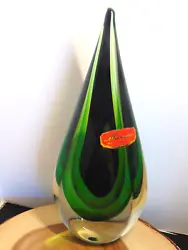 Buy Vintage Murano Sommerso Teardrop Art Glass Sculpture 1960s • 82.69£