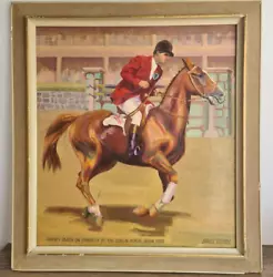 Buy Original Oil On Canvas Painting Of Harvey Smith On O'Malley Janice Latham 1968 • 45£