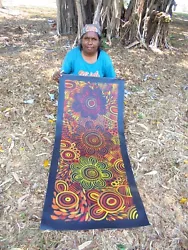 Buy SELINA  NUMINA 125 X 55cm Original Painting - Aussiepaintings Aboriginal Art • 173.92£