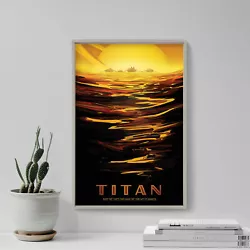 Buy Titan, Ride The Tides Through The Throat Of Kraken - Space Poster, Art, Painting • 5.50£