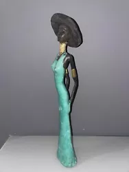 Buy Beautiful Rare African Bronze Sculpture Designed By Issouf Derme - 35.5cm  • 195£