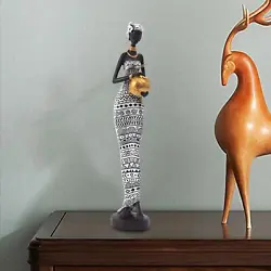 Buy African Figurine Ornaments Women Figure Statue For Bedside Shelf Office • 23.33£