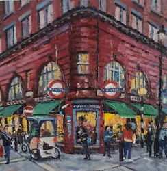 Buy Covent Garden Station, London, Oil Painting • 85£