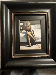 Buy Fabian Perez Original Oil On Canvas, 12x9 Inches In Luxury Frame. • 16,000£