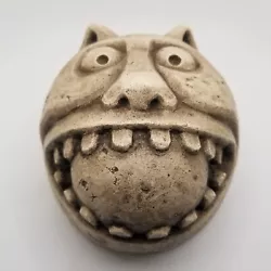 Buy Vintage Cat Face Sculpture Rocket Dog Studio Facsimiles LTD Unusual Creature • 80.59£