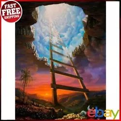 Buy Paint By Numbers Kit DIY Oil Art Space Elevator Picture Home Wall Decor 30x40cm  • 7.55£