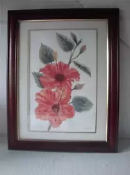 Buy Framed Original Water Colour Of Flowers Signed By S.wood. • 19.99£