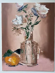 Buy Still Life  Oil Painting Flowers In Palette Knife • 30£