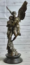 Buy Bronze Sculpture Erotic Art Deco Cupid And Psyche By ~Moreau~ Hand Made Deal • 670.88£