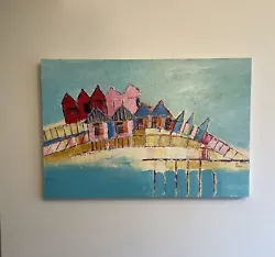 Buy Beach Hut Oil Painting • 350£