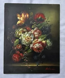 Buy Vintage Painting Floral Bouquet Flowers Signed • 190£