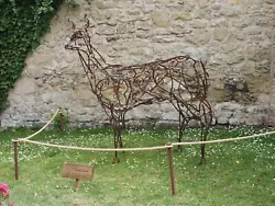 Buy  Deer Steel And Iron Garden Sculpture. Bespoke Art By Rob Faherty • 3,000£