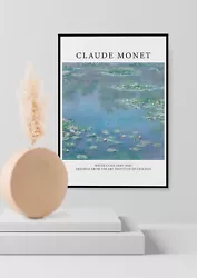 Buy Claude Monet Water Lillies Impressionist Painting Poster Wall Art Print A3 A4 A5 • 8.50£