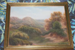 Buy Framed Original PAINTING Trees Landscape Countryside • 44.99£