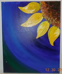 Buy Original Oil Painting On Canvas 16  X 20  Floral Abstract Art #4 • 28.35£
