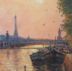 Buy Paris River Seine Sunset • 220£