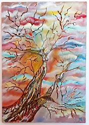Buy Oil Painting On Canvas Sisters/Woman Tree Art SIGNED By ARTIST Mixed Technique • 110£