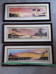 Buy 3Beautiful Framed Pictures 25inch Wide,don't Know If They Were Painted Or Prints • 120£