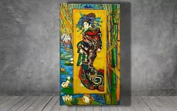 Buy Van Gogh Japonaiserie Oiran CANVAS PAINTING ART PRINT WALL POSTER 1916 • 37.99£