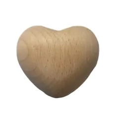 Buy Wooden Heart Handmade Polished Thick Heart Made Of Beech Art Wood • 8.99£