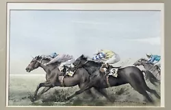 Buy Harry Sheldon Original Watercolour “A Flying Start” Signed Painting Horse Racing • 250£