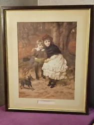 Buy Frederick Goodall - Trespassers - Lithographic Print In 1980s Mahogany Frame • 3.99£