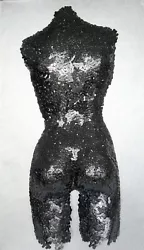 Buy Bicycle Chain Sculpture  Woman Back  Metal Base And Bicycle Chain - Signed & Num • 2,756.23£