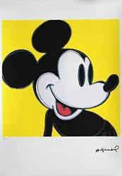 Buy Andy Warhol Mickey Mouse 82/100. Offset Printing, Imprint Size 36.5x36.5cm • 3,247.42£
