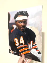 Buy Walter Payton Painting 11x14 Football Art Chicago Bears • 66.48£
