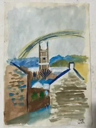 Buy Fred Yates Painting On Paper (Handmade) Signed And Stamped • 107.49£
