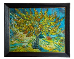Buy The Mulberry Tree By Van Gogh Oil Reproduction In Wooden Frame 58x47cm • 499£