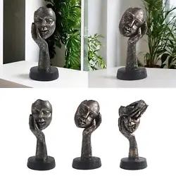 Buy Face Sculpture Abstract Figure Handicraft For Table Bookshelf Living Room • 11.98£