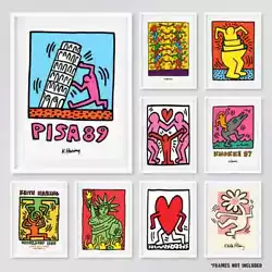 Buy Keith Haring Pop Art Prints Trendy Contemporary Graffiti Home Decor Art Prints • 8.99£