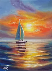 Buy Happy Sea Morning Dream, Ukrainian Artist Original Oil Painting Art Gift Decor • 24.60£
