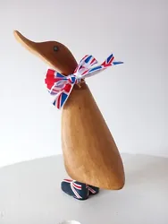 Buy Union Jack Duckling-the Duck Company Bamboo Root Sculpture 21cm Used In Gift Box • 9£