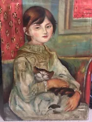 Buy Julie Manet With Cat By Pierre Auguste Renoir Oil On Canvas 1887 Painting • 18,112.38£