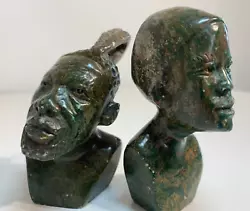 Buy Superb Vintage African Shona Chief Stone Verdite Busts  Sculpture • 180£