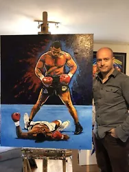 Buy Mike Tyson V Spinks Original Painting “91 Seconds” Acrylic On Board • 25,000£