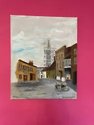 Buy Oil Painting St Mary’s Church Watford By Tom Ryan • 7£