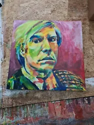 Buy Andy Warhol Original Acrylic Painting • 150£