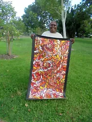 Buy LOUISE  NUMINA 140 X 80 Cm Original Painting - Aussiepaintings Aboriginal Art • 353.10£