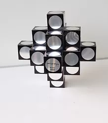 Buy VICTOR VASARELY- Kroa Arg. 1968  Sculpture Wood And Aluminium Plates-Signed 1968 • 6,299.96£