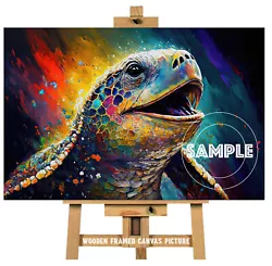 Buy Turtle Canvas Picture Turtle Painting Wall Art -  Unframed Turtle Print Also #1 • 3.99£