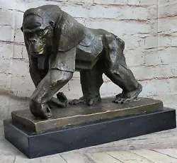 Buy Fine Bronze Japanese SARU Monkey Chimpanzee Gorilla Okimono Netsuke Statue Art • 849.55£