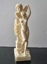 Buy Vintage Eros And Aphrodite Oat Of Love Sculpture Bonded Marble Signed DIOGENES  • 96£