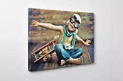 Buy Canvas Print Personalised Your Photo Picture Oil Painting Effect Box Framed Hang • 1.99£